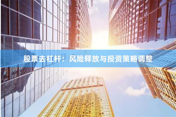 股票去杠杆：风险释放与投资策略调整