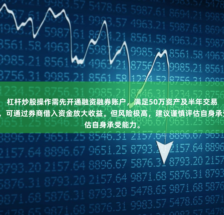 杠杆炒股操作需先开通融资融券账户，满足50万资产及半年交易经验后，可通过券商借入资金放大收益。但风险极高，建议谨慎评估自身承受能力。